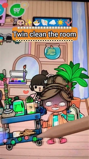 twin clean the room #tocalifeworld