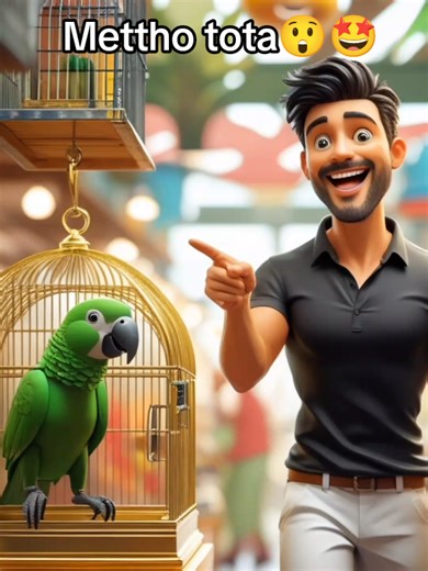 Mitho totaaa😲😂🤩|Cartoon story ❤️🫶🏻 #viralvideo #unfrezzmyaccount #foryou #cartoon #funny #parrots