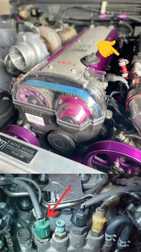 Toyota 1jz 2jz engine coolant temperature sensor location & knock sensor location