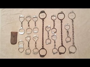 Vintage Handcuffs, Leg Irons, Thumb Cuffs & Come Alongs