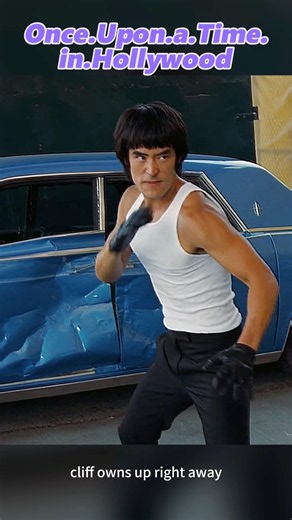 💥Cliff throws Bruce into Janet's car! He's fired🔥 #onceuponatimeinhollywood #cliffbooth
