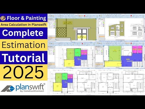 Floor & Painting Area Calculation in PlanSwift | Complete Estimation Tutorial (2025)