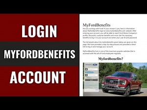 How To Login To MyFordBenefits Account | MyFordBenefits Sign In Steps