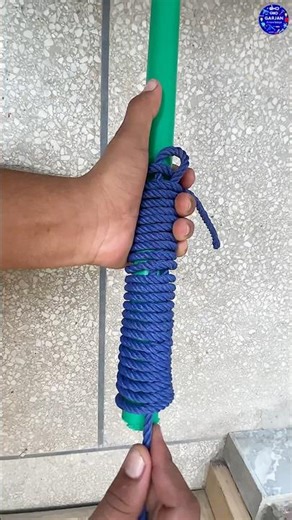 How to wrap handle of anything with cord #shorts #knots #youtubeshorts