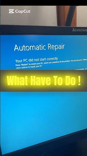How To Fix Automatic Repair Loop Of Windows 10 / Your PC did not start correctly