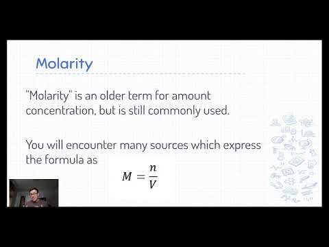 Intro to Solution Concentrations and Amount Concentration