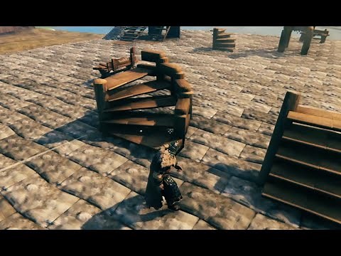 Valheim Lets Build - Stairs/Spiral Staircase