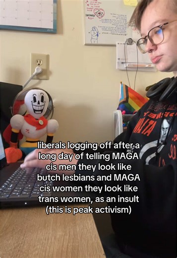 and half of them doing it are cis nonlesbian queers too, your own people revealing they see your existence as a joke or a punchline (let’s see if tiktok nukes this video reach, i’ve heard the algorithm changed a whole lot) #lesbian #lgbt #sapphic #butch #wlw