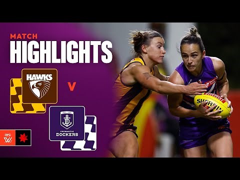 Hawthorn v Fremantle Highlights | Round 8, 2025 | AFLW