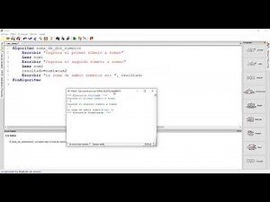 PSeInt - Suma de dos números