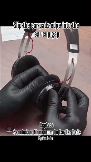 How to Replace Sennheiser Momentum On Ear Headphones Ear Pads / Cushions | Geekria