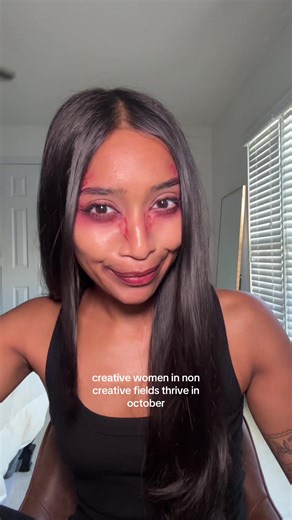 easy halloween makeup ❤️ the theme is bird lol #halloweenmakeup #halloweencostume #birdmakeup