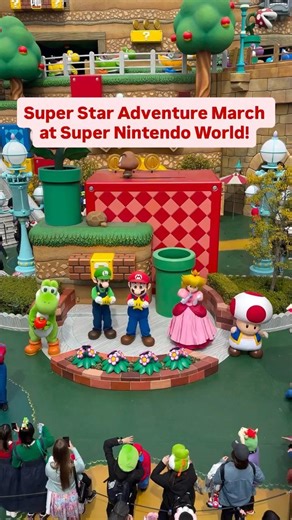 Super Nintendo World’s Super Star Adventure March! Ft. Mario, Luigi, Peach, Toad, and Yoshi
