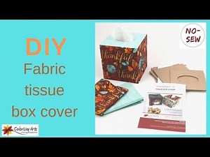 How to make fabric boxes_ fabric tissue box cover diy