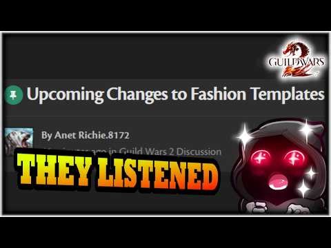 Upcoming Fashion Template Changes - Feb 10th GW2 News