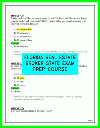 Florida Real Estate Broker License Study Guide 2026 - Master The State Exam Requirements
