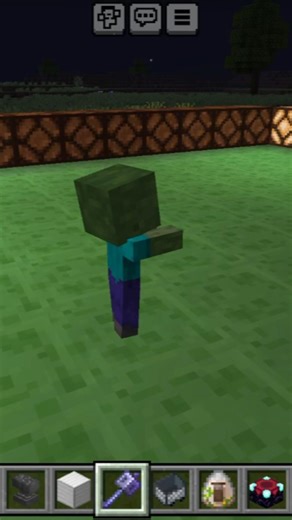 Doing a party with zombies. how to disco light in Minecraft #shorts