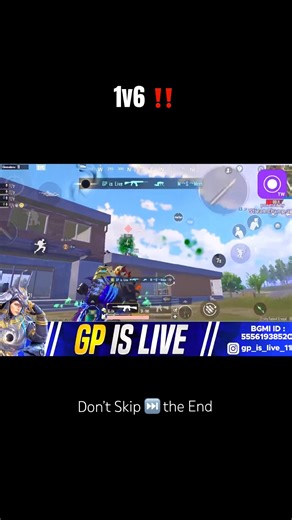 2 Squad Wipe Back-to-Back 🔥 Unstoppable Intense 1v6 😮‍💨 @GP_GAMING1124 #bgmi #pubgmobile #gaming