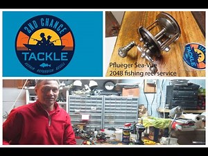 Pflueger 2048 Sea Vue vintage saltwater fishing reel how to take apart and service