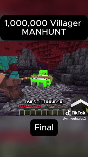 1 Million Villager Manhunt - Minecraft Survival Finale