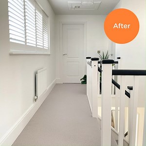 Check out this feel good flooring transformation featuring our Cadiz carpet in the shade Grey Cobble. You have great taste IG: @ekaabohome😉 Get more interior inspo today https://bit.ly/30KUEBH | Tapi Carpets & Floors