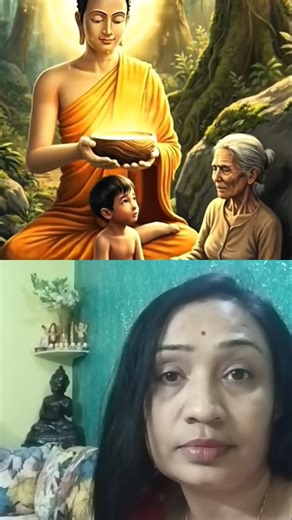 The Buddha Gifts Water to a Starving Grandmother and Grandchild ✨️🙏 #buddhism #shorts #buddha