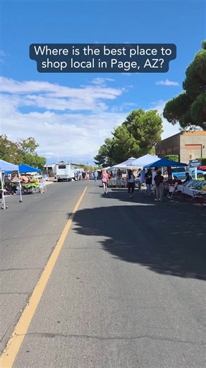 13K views · 160 reactions | Whether you're looking for unique souvenirs or wanting to support local small businesses, the Outdoor Market on Elm Street is the perfect place to shop. Happening every 2nd and 4th Saturday of the month on Elm Street between 6th Avenue and Lake Powell Boulevard. | Visit Page Arizona | Facebook