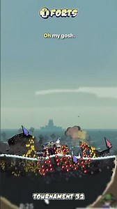Amazing coordinated strike but not close enough! | Forts #gameplay