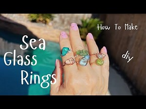 Stunning Sea glass Ring- Wire Wrap Tutorial For Beginners