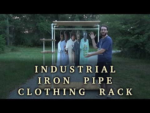 Let's Make an Industrial Iron Pipe Clothing Rack | How To