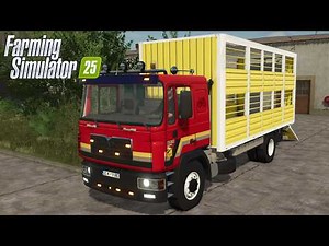 FS25 - MAN 19.403 - AMIMAL TRANSPORT - NEW TRUCK MOD for Farming Simulator 2025 GAMEPLAY