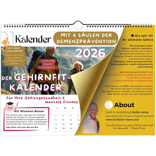 BRAIN FITNESS Calendar 2026 A4! - Etsy