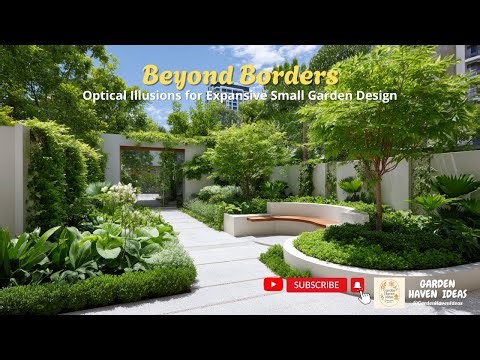 Beyond Borders 🌿✨ Optical Illusions for Expansive Small Garden Design
