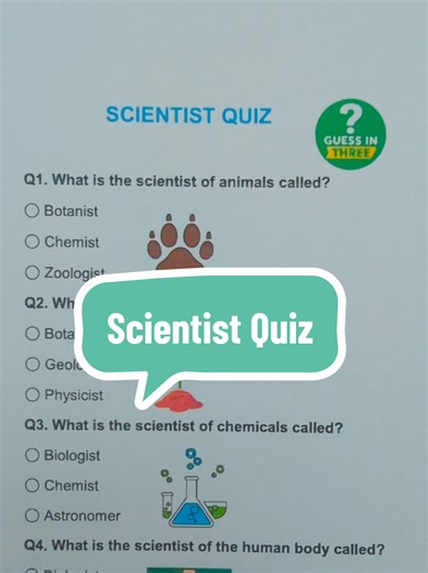 Scientist Quiz #sciencequiz #brainteaser #knowledgecheck #learnontiktok #quizoftheday