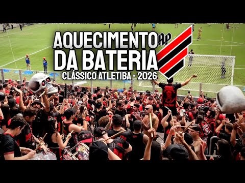 AQUECIMENTO BATERIA: Torcida Organizada Os Fanáticos no Atletiba - Athletico-PR x Coritiba (2026)
