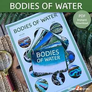 Bodies of Water Book and Poster | Bodies of Water Worksheet | Water Bodies Book
