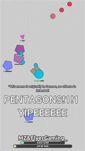 PEAK DIEP.IO😭😭 - DIEP.IO FUNNY MOMENTS - MZ & FLYER GAMING #diepio #mzandflyergaming #gaming #shorts