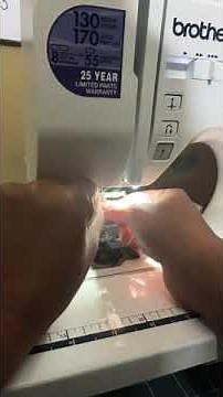 How to use automatic needle threader on a Brother Sewing Machine. Beginner Tutorial. Shoutout to Liz