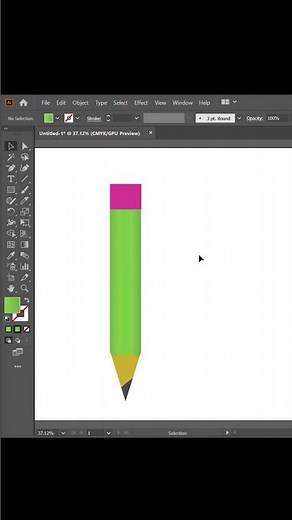 Adobe illustrator Basic Tutorial for Beginners |Led Pencil Design| Amazing Utility! Must Watch