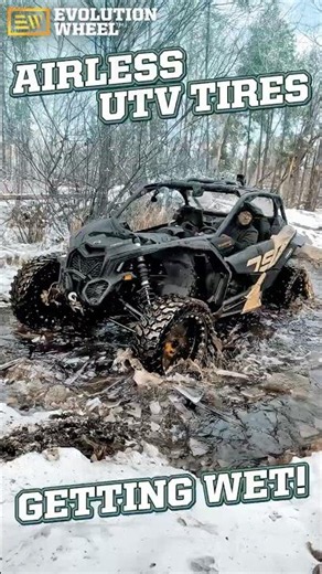 Airless UTV Tires - Getting Wet!