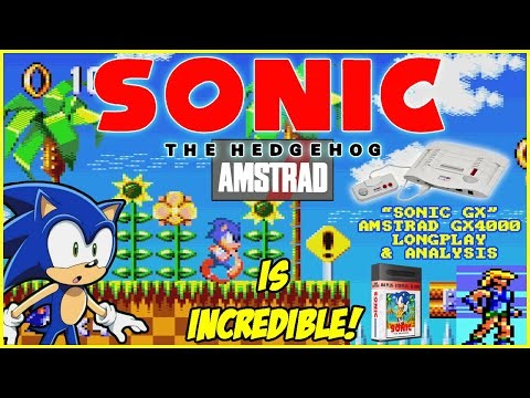 🕹️ AMSTRAD Sonic The Hedgehog is INCREDIBLE! 🦔 [AMSTRAD GX4000] "Sonic GX" - Longplay + Analysis! ⭐️