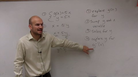 How to find the inverse of a direct variation function