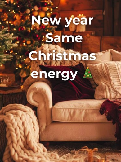 Nuovo anno, stessa energia natalizia 🎄 Questa pagina è per chi ama il natale #cozychristmas #christmasdecor #cozyhome #holidayaesthetic #interiornatalizi #nataleacasa #cozyliving