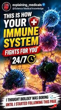 🛡️ How Your Immune System Protects You 24/7 | Amazing Human Body Defense! #bodyimmunity #explaining
