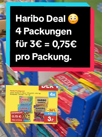 Haribo Deal 😳 4 Packungen für 3€ = 0,75€ pro Packung. Nur heute erhältlich. Folge für mehr Supermarkt-Deals 💛 Woche für Woche mit Nadine 👩🏻‍🍳 *Unbezahlte Werbung* #haribo #süß #supermarktdeals #günstig #sparfuchs