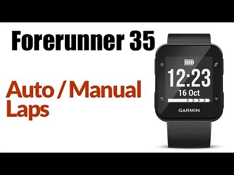 Garmin Forerunner 35 How To Enable auto lap or manual lap key