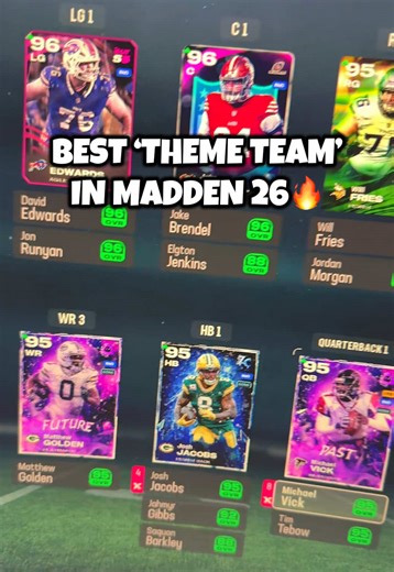 The BEST Theme Team in Madden 26 Ultimate Team?! The Packers!!🔥🧀 | best theme teams madden 26