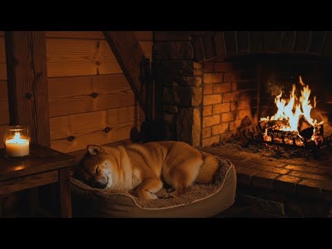 Warm Fireplace Glow | Cozy Indoor Cabin Ambience with Crackling Fire Sounds