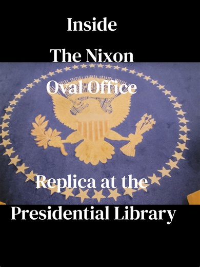 Let's take a look inside the replica of the Nixon #OvalOffice at the #RichardNixon Presidential Library #History #ForYou #FYP