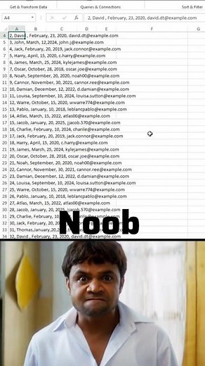 How To Use Text To Columns in Excel🤯 #excel #excelshortcuts #columnformatting #vlookup #date #tips
